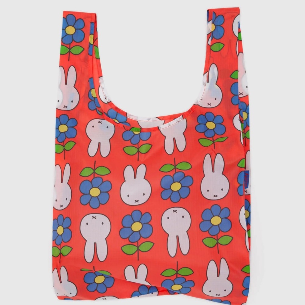 NWT BAGGU x Miffy Reusable Bag - Standard - Flower Miffy